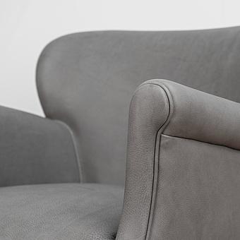 Кресло Greenwich Chair натуральная кожа Freehand Tipped Pewter