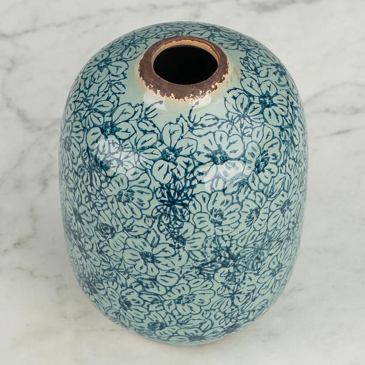 Цилиндрическая ваза с цветочным узором Flowery Vase Cylinder