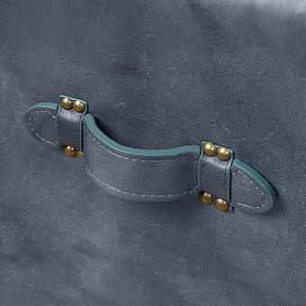 Тумба-сундук Forward Side Table RM натуральная кожа Dark Blue Master