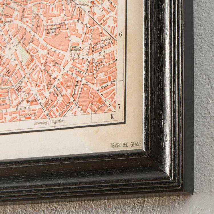 Картина-принт Карта Лондона, S Map London Small