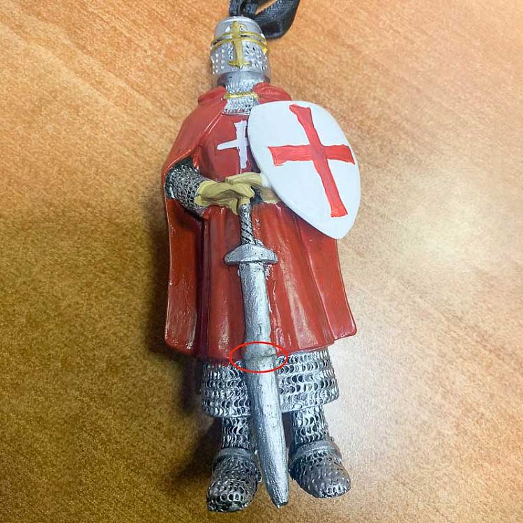 Ёлочная игрушка Рыцарь в красном дисконт Knight In Red 14 cm discount