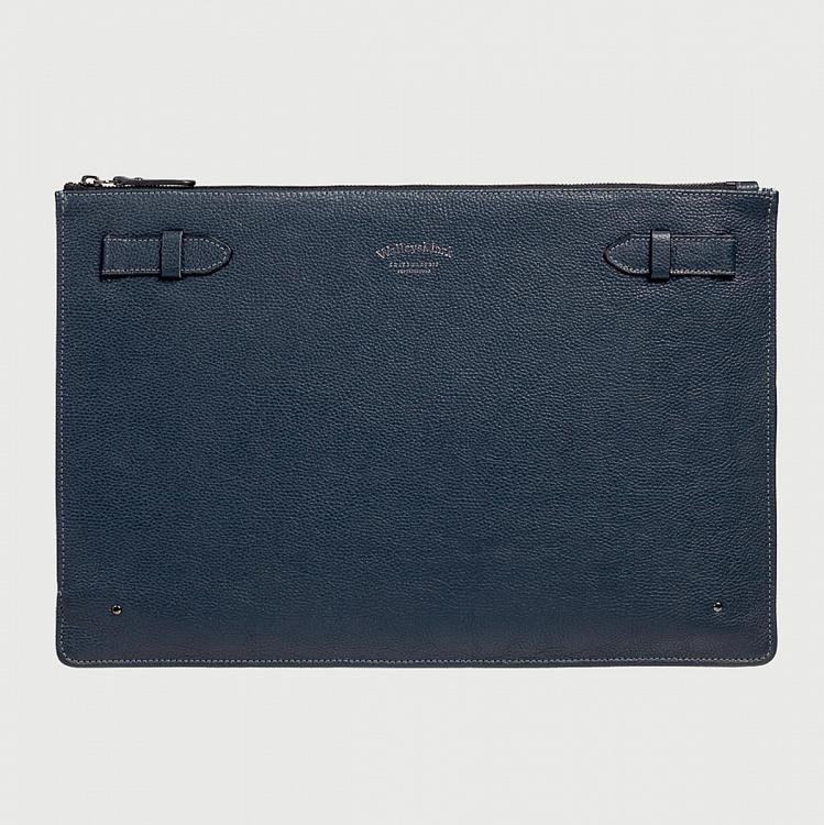 Синий кожаный чехол для ноутбука, диагональ 13' Guard Laptop Case 13, Blue Grain