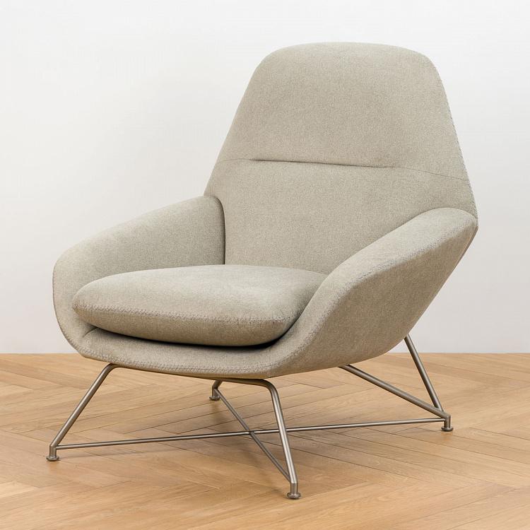 Кресло Коралл, титановые ножки Corallina Armchair, Titanium