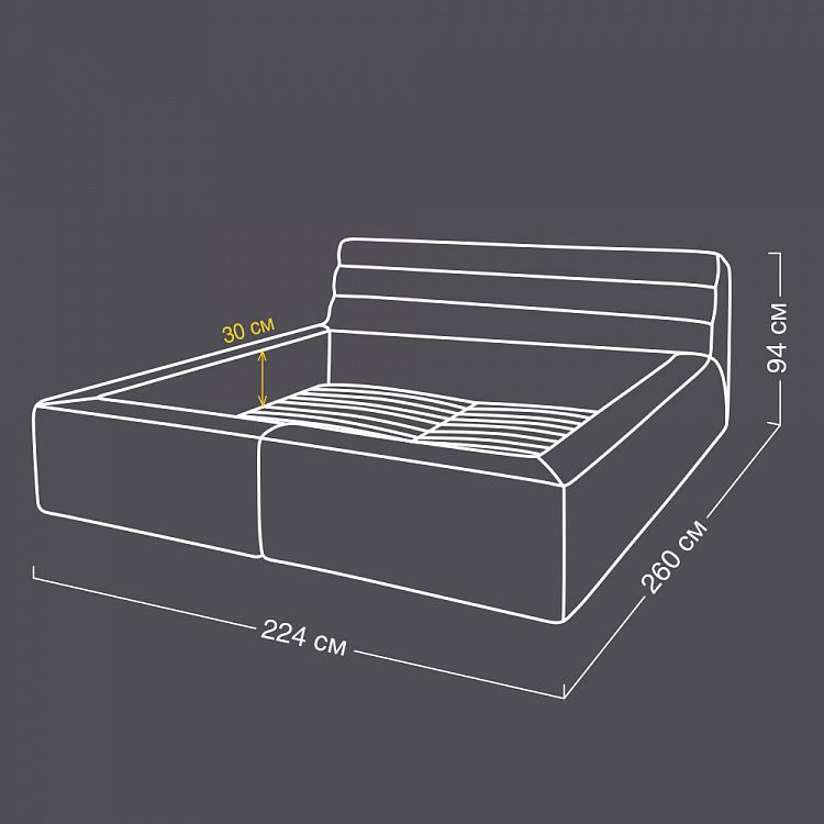 Двуспальная кровать Шебби дисконт2 Shabby Bed UK Super King discount2