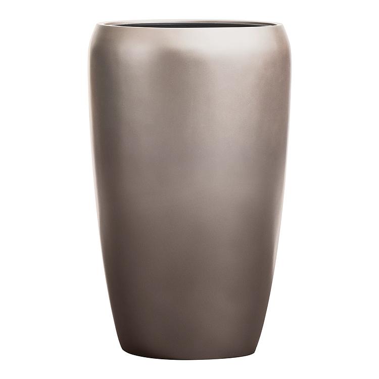 Кашпо Effectory Metal Tall Pot Dark Silver Large