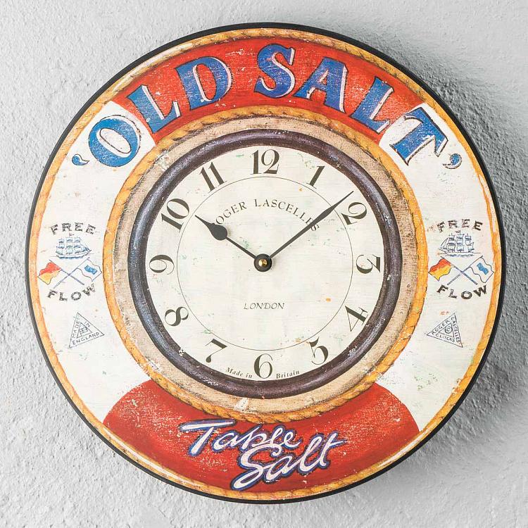 Настенные морские часы Старая соль Nautical Old Salt Wall Clock