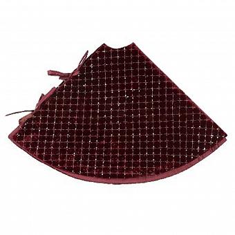 Коврик-юбка под ёлку Christmas Tree Skirt Burgundy And Gold 93 cm