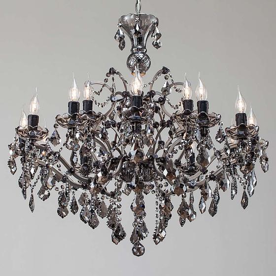 Люстра Crystal Chandelier Medium хрусталь и металл Grey Crystal and Natural Metal