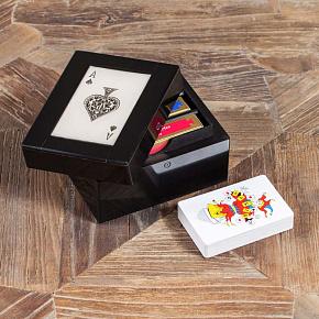 Resin Card Box With 3 Compartments