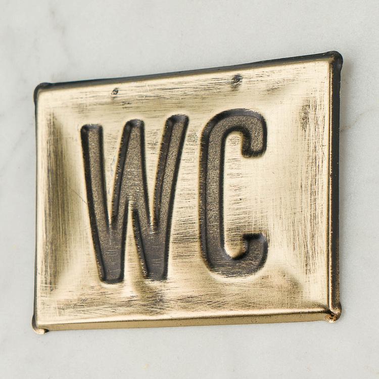 Brass Sign Wc