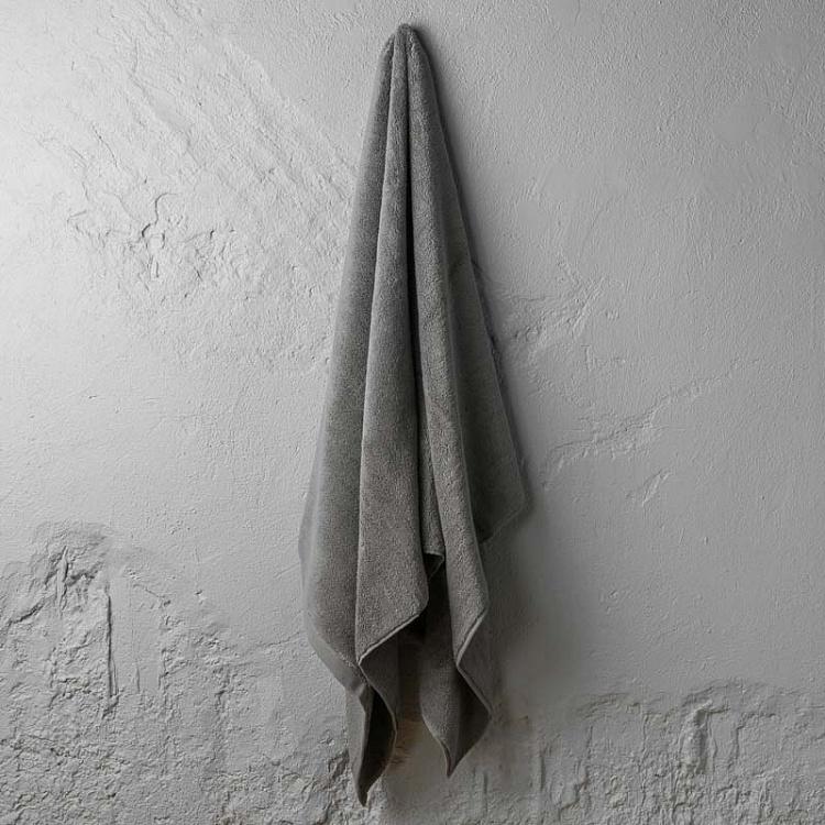 Тёмно-серое махровое банное полотенце Олимпия 100x180 см Olympia Body Towel Dark Grey 100x180 cm
