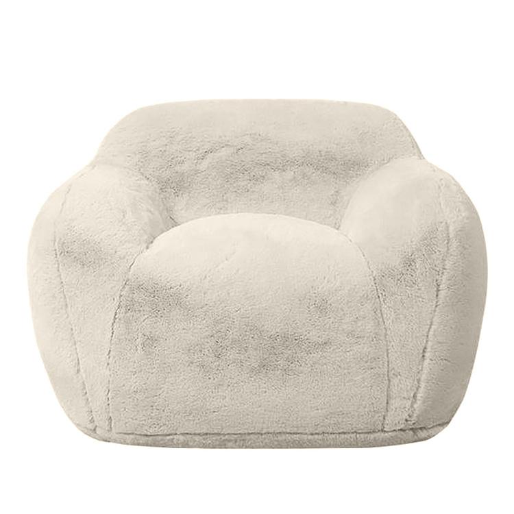 Кресло Snug Chair искусственный мех Big Bear Cream - ракурс 2