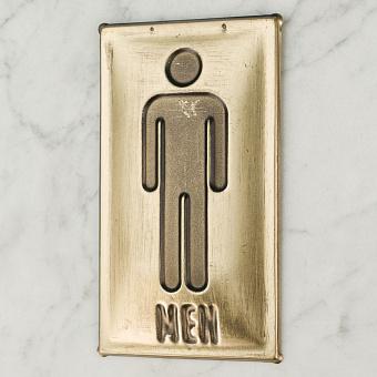 Табличка Brass Sign Men