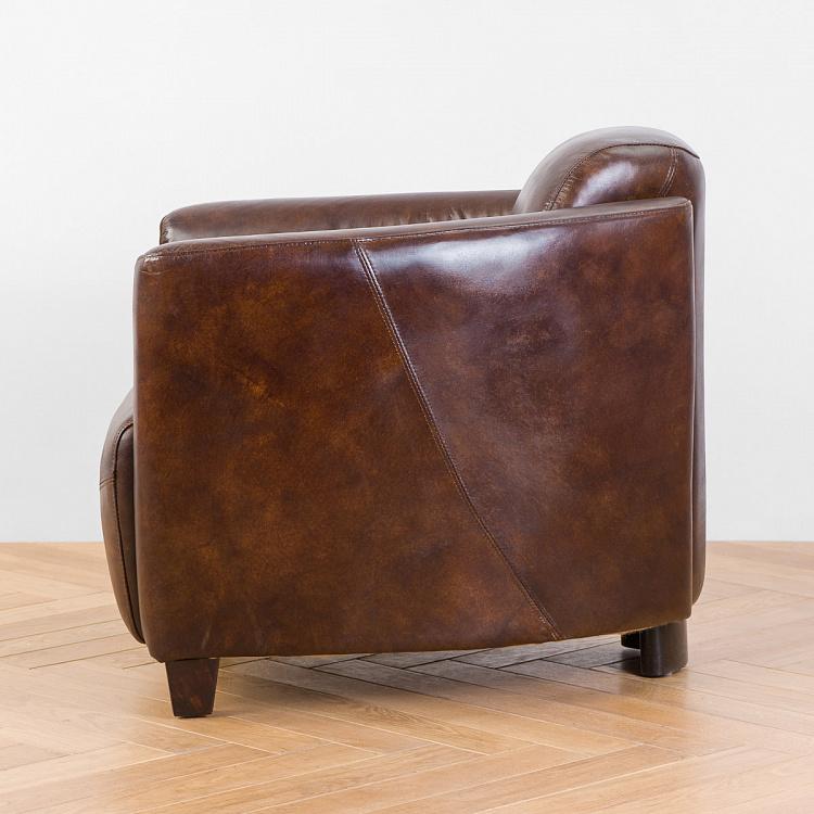 Кресло Инспектор, красно-коричневые ножки Inspector Armchair, Red Brown Wood D