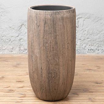 Effectory Wood Tall Pot Oak Large