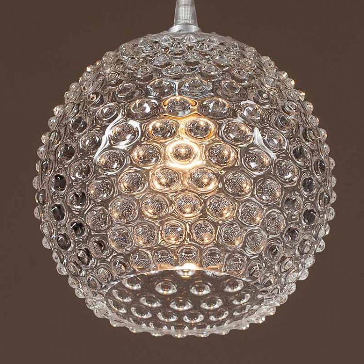 Diamond Tip Hanging Lamp Clear Glass