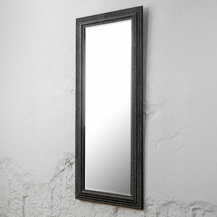 Pinecone Design Mirror Black