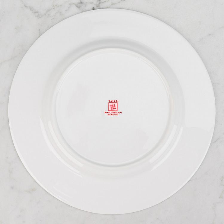Обеденная тарелка Белое на Белом Bianco And Bianco Dining Plate