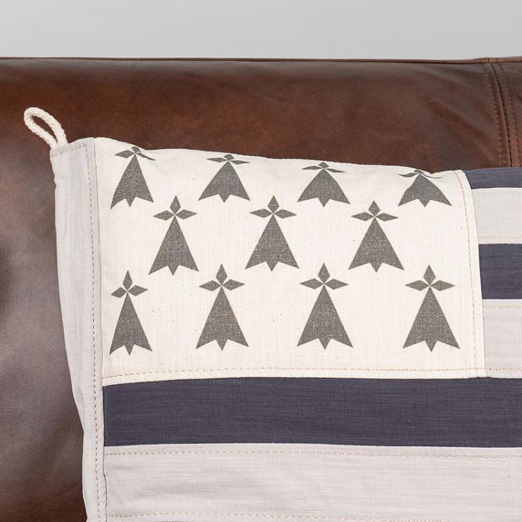 Декоративная подушка с флагом Бретани, S Flag Cushion Brittany Small