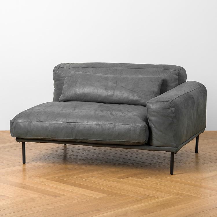 Угловой модульный кожаный диван Студио Studio Group Leather