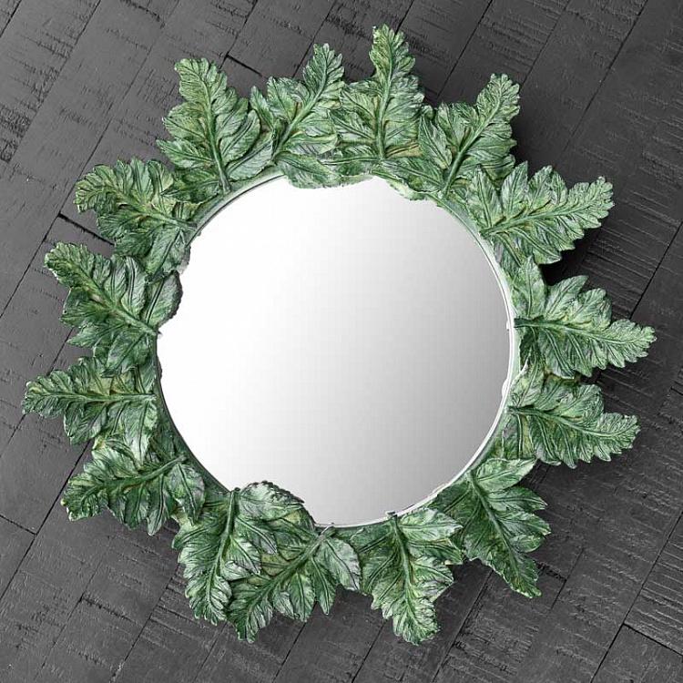 Mirror With Green Ferns