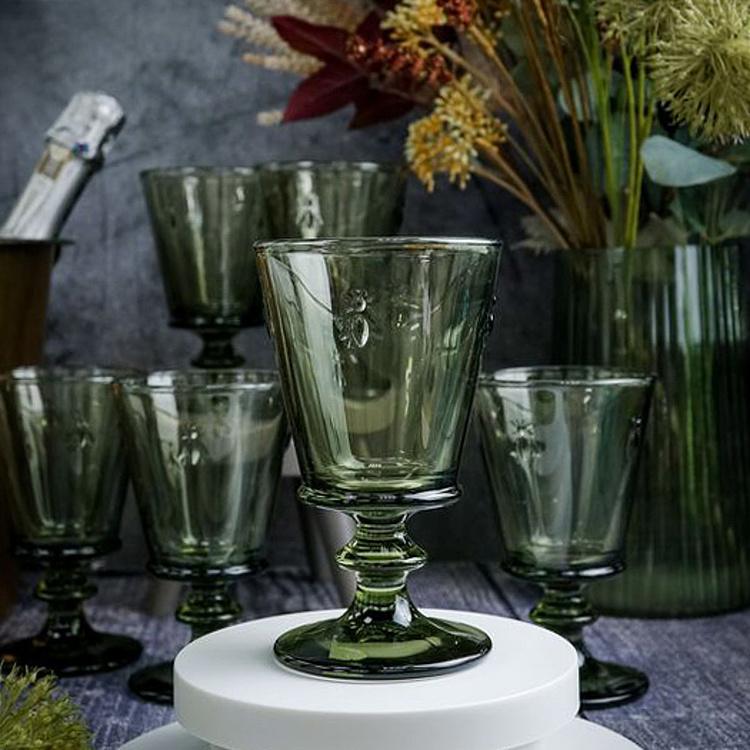 Оливково-зелёный бокал для вина Пчёлы Abeille Vert Olive Wine Glass