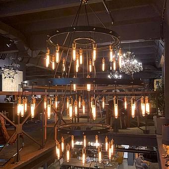 Люстра Orbits Chandelier Bulb Modern