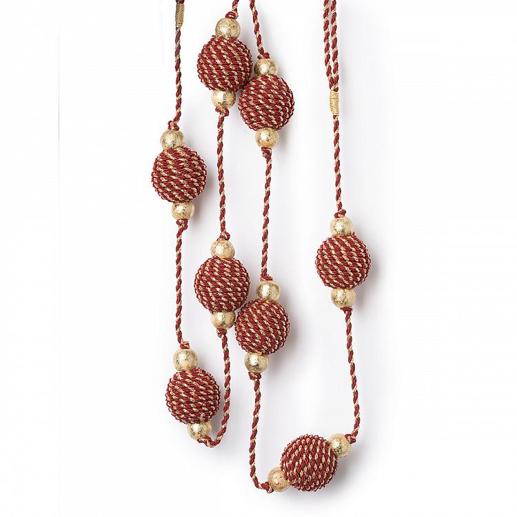 Beads Garland Red 180 cm