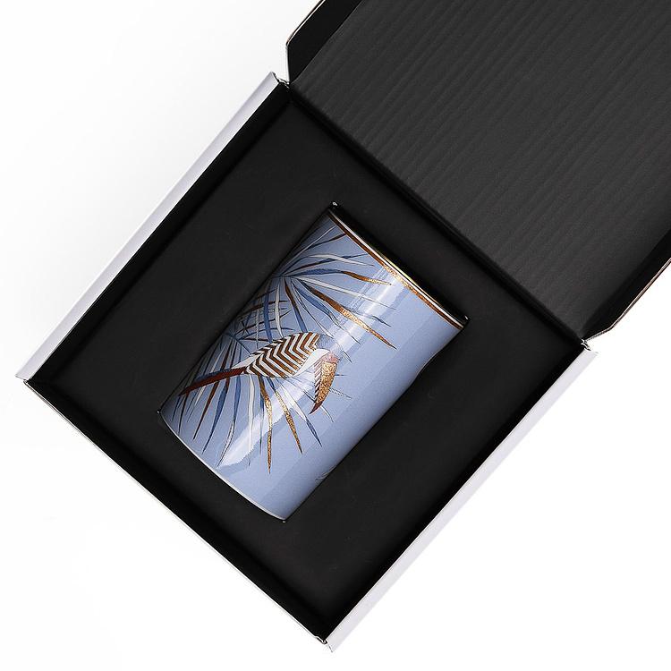 Высокая аромасвеча с туканом Африка Africa High Candle Toucan Blue