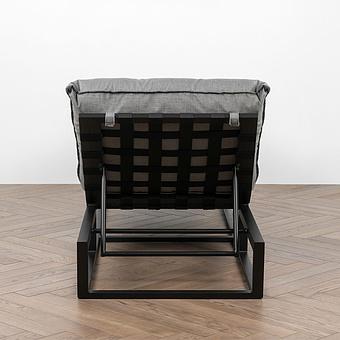 Садовый шезлонг-лежак Reef Lounger, Black акриловая ткань Flanelle - ракурс 5