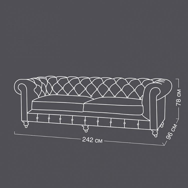 Трёхместный диван Кенсингтон Kensington 3 Seater