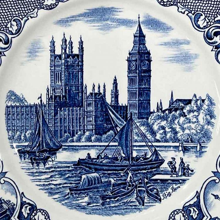 Винтажная обеденная тарелка Старый Лондон Vintage Dinner Plate Old London