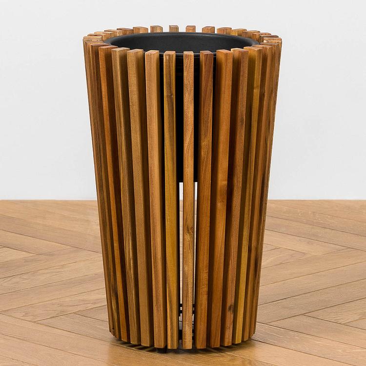 Кашпо Effectory Timberline Tall Pot Dark Wood Small