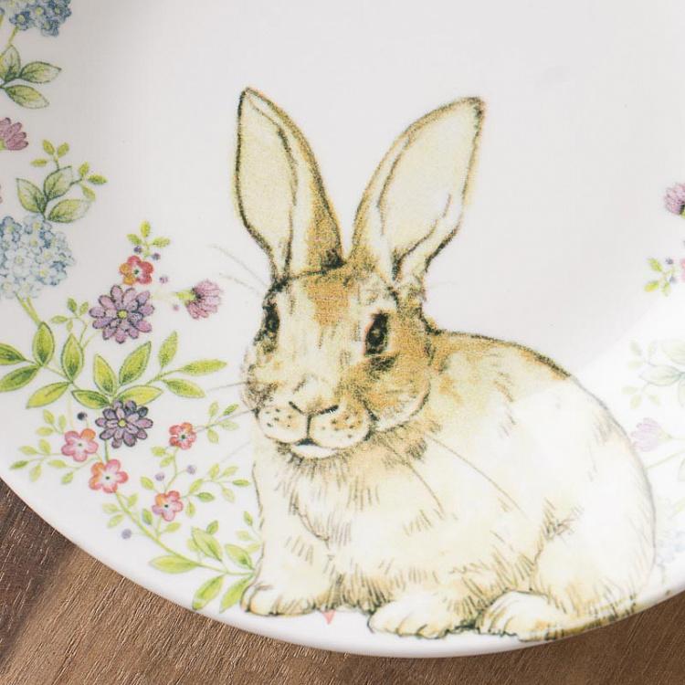 Суповая тарелка Кролик в венке Rabbit In A Wreath Soup Plate