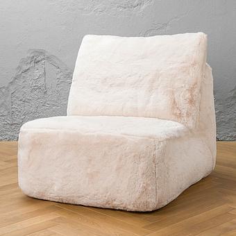 Кресло Lomfy Chair искусственный мех Big Bear Cream