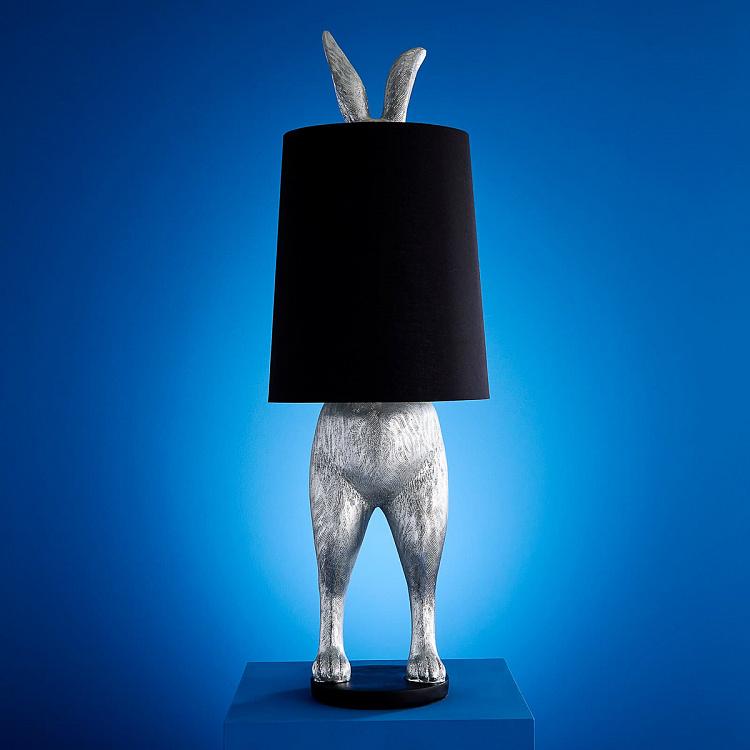 Торшер Серебряный робкий кролик, L Floor Lamp Hiding Bunny Silver