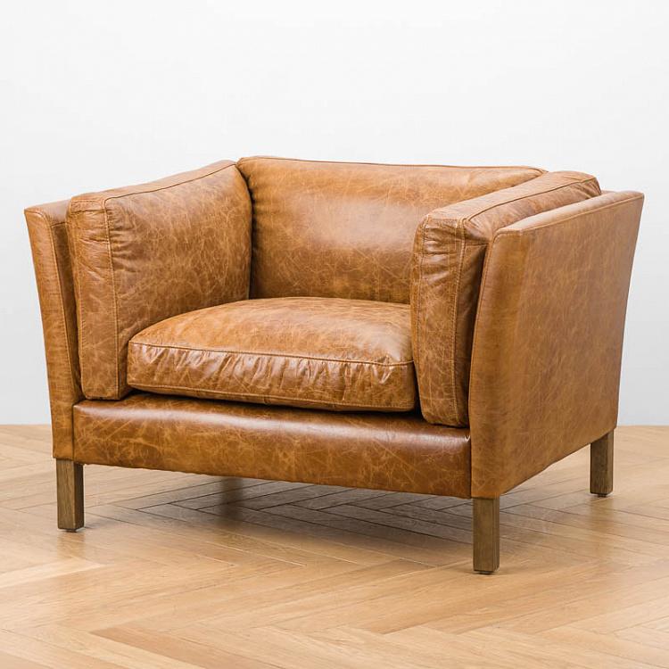 Tommy Armchair, Light Brown Wood D