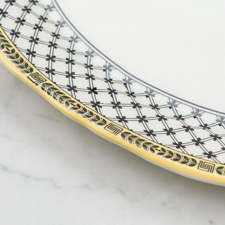 Овальная сервировочная тарелка Безмятежный, M Halcyon Oval Serving Plate Medium