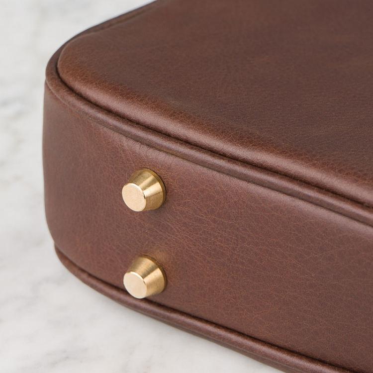 Вишнево-коричневый кожаный портфель Портфолио Portfolio Briefcase, Cherry Grain