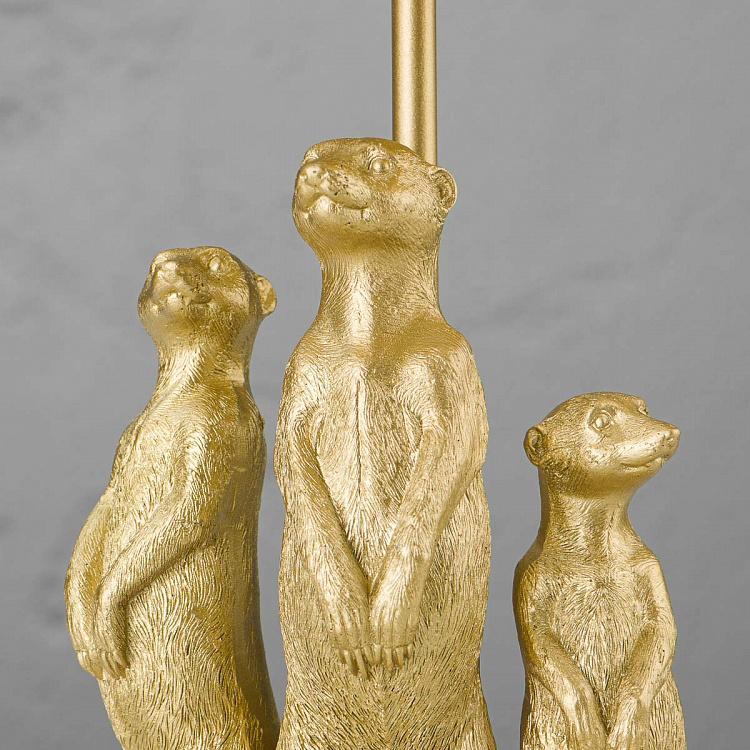 Настольная лампа Золотые сурикаты Table Lamp Golden Meerkats