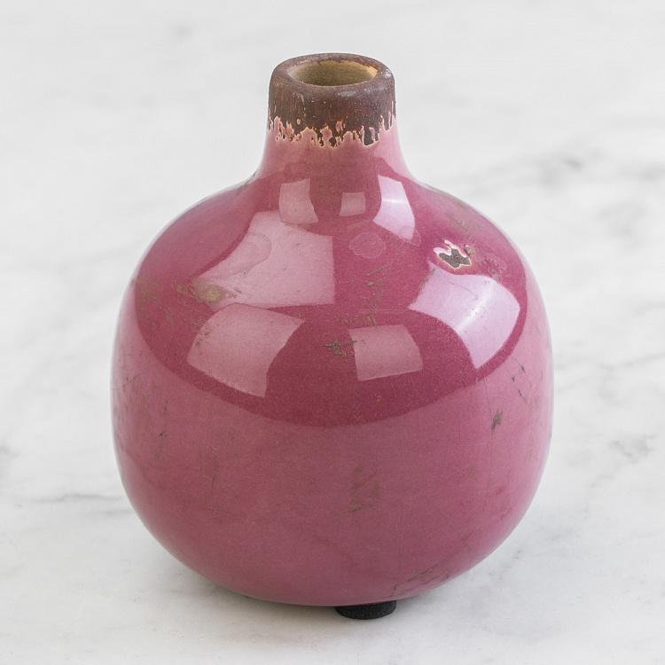 Керамическая розовая мини-ваза Ceramic Vase Pink Mini