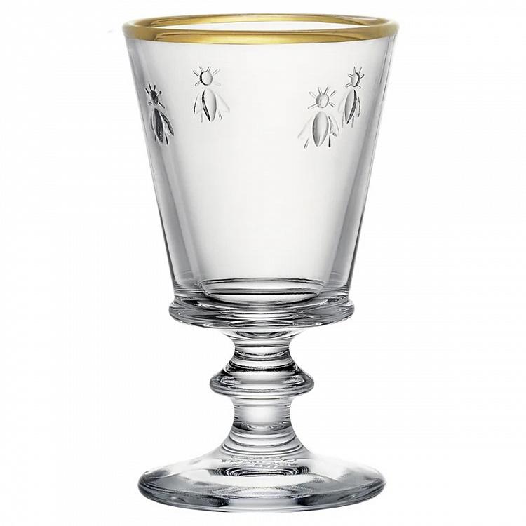 Бокал для вина Пчёлы с золотой каймой Abeille Gold Edition Wine Glass