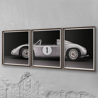 Модульный фото-принт Set Of 3 Porsche 718 RSK, Pewter Frame