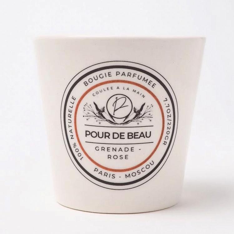 Candle Authentique Grenade-Rose