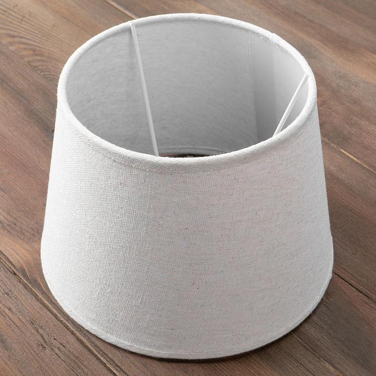 Абажур из белого льна, 25 см Lamp Shade In Linen Ecru 25 cm