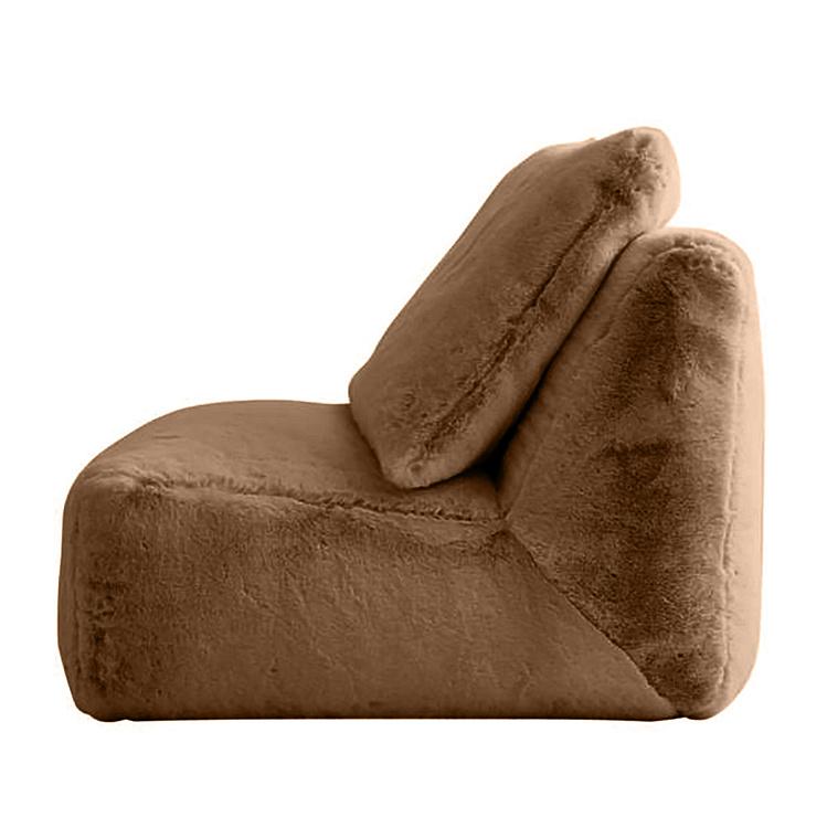 Кресло Lomfy Chair искусственный мех Big Bear Taupe - ракурс 3