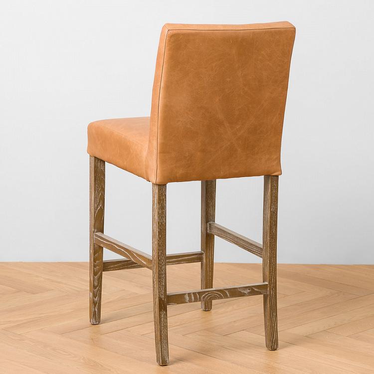 Коричневый полубарный стул Андре Andre Bar Chair