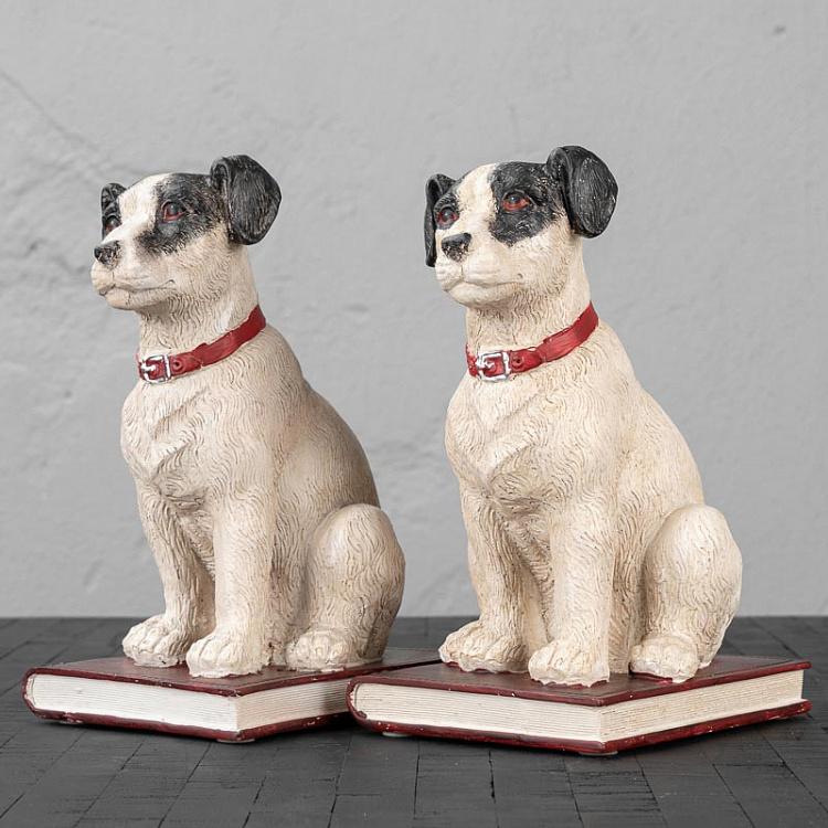 Набор из двух держателей для книг Фокстерьеры Book Ends Dogs Fox Terrier