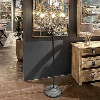 Торшер Crystal Floor Lamp discount3 хрусталь и металл Clear Crystal and Antique Rust