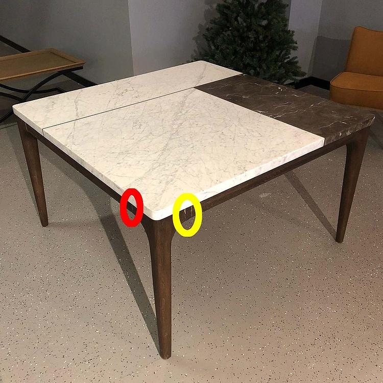 Квадратный обеденный стол Стоунпит, тёмно-коричневые ножки дисконт F310 Stonepiet Square Dining Table, Brushed Dark Brown Oak discount